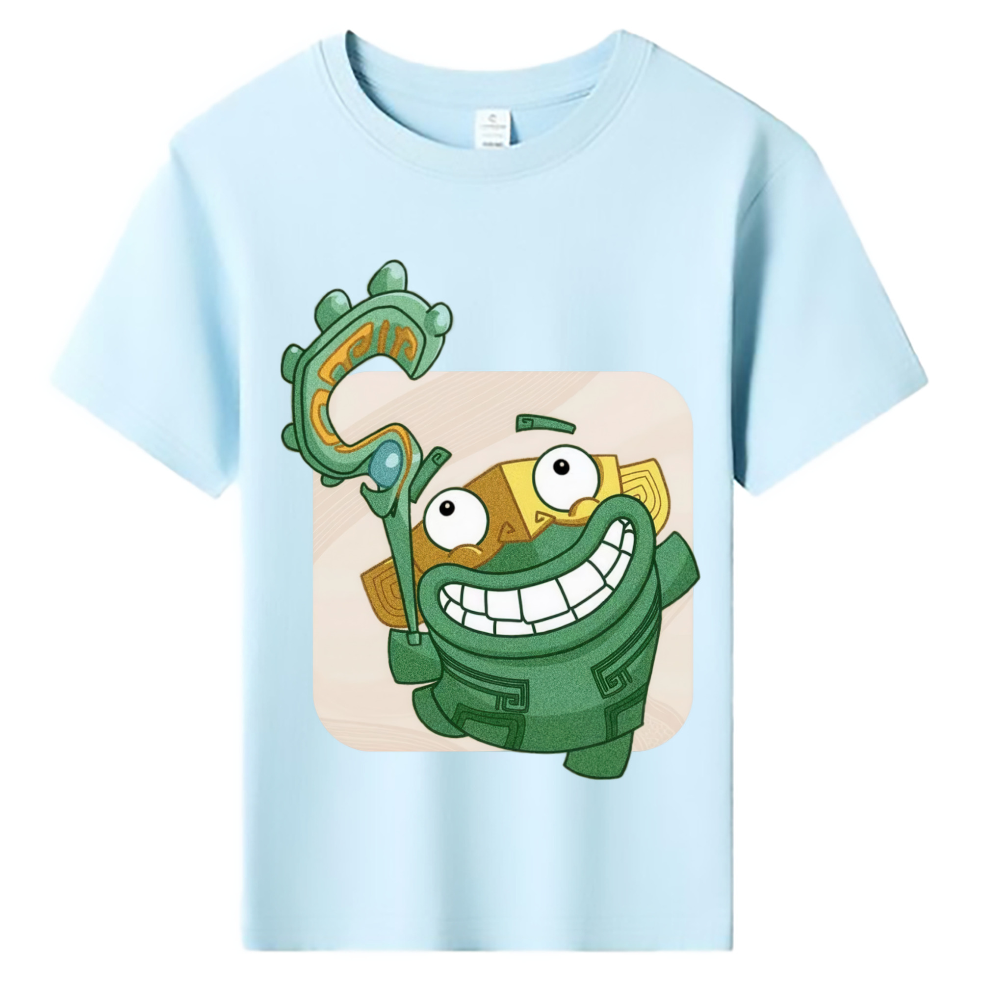 （画像用） Ne Zha 2 ナタ 魔童の大暴れ 綿100％キッズTシャツ（フロントプリント）